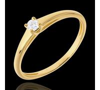 Edenly Klassischer Solitär in Gelbgold