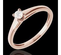Edenly Klassischer Solitär Ring in Roségold