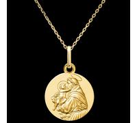 Edenly Medaille Heiliger Antonius und Jesuskind - 9-karätiges Gelbgold