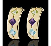 Edenly Ohrstecker Fantasie - Topas, Amethyst, Peridot