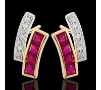 Edenly Ohrstecker Kiona -Rubin und Diamanten