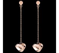 Edenly Origami Herz Ohrhänger - 750er Roségold