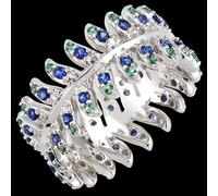 Edenly Panache Ring - Révérence - Weißgold 18 Karat mit synthetischen Saphir