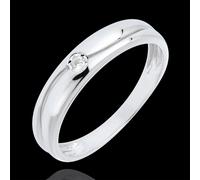 Edenly Ring Amour - Solitär in Weißgold - Diamant 0.022 Karat - 18 Karat