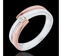 Edenly Ring das Kostbarer Kokon - Diamantsolitär Ringe - Diamant 0 . 1 Karat -