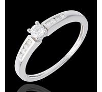Edenly Solitär Octave in Weissgold - 0.21 Karat - 9 Diamanten