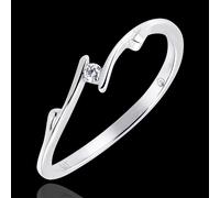 Edenly Solitär Ring Kostbarer Kokon - Zweig - 9 Karat Weißgold und Diamant