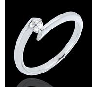 Edenly Solitär-Ring Prinzessin Sterntaler in Weißgold