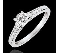 Edenly Solitaire Verlobungsring Altesse - Diamant 0.4 Karat - Weißgold 18 Kara