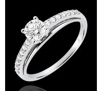 Edenly Solitaire Verlobungsring - Avalon - Diamant 0.4 Karat - Weißgold 18 Kar