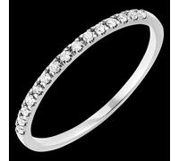 Edenly Trauring Célesta - Weißgold, 9 Karat, mit Diamanten