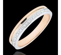 Edenly Trauring Elégance Weißgold et Roségold - 18 Karat