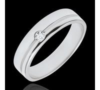 Edenly Trauring Olympia Diamant - Mitteleres Modell - Weissgold
