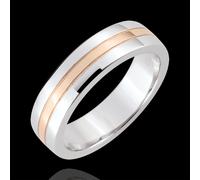 Edenly Trauring Star - Kleines Modell - Weißgold, Roségold - 18 Karat