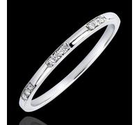 Edenly Trauring Ursprung - Demoiselle - 9 Karat Weißgold und Diamanten