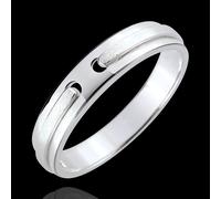 Edenly Trauring Versprechen - Gold - Weißgold eismatt