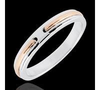 Edenly Trauring Versprechen - Rosé- und Weißgold - Kleines Modell