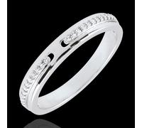 Edenly Trauring Versprechen - Weißgold und Diamanten - Kleines Modell