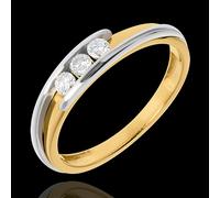 Edenly Trilogie Ring Kostbarer Kokon - Anziehungskraft - Gelbgold - Diamant 0.1
