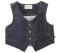 Edle Flanell Weste anthrazit meliert 62/68