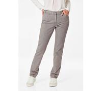 Stretch-Jeans GOLDNER "Denimhose mit Stretchkomfort", Damen, Gr. 48, N-Gr, beige (helltaupe), Obermaterial: 83% Baumwolle CO. 16% Polyester PES. 1% Elasthan EL., normal, Jeans, Ohne (64081612-48) hell
