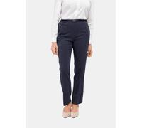 Schlupfhose GOLDNER "Kurzgröße Edle Professlan-Schlupfhose MARTHA", Damen, Gr. 24, K-Gr, blau (marine), Obermaterial: 62% Polyester PES. 32% Viskose CV. 6% Elasthan EL., Hosen Schlupfhose (79206351-24