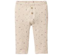 People Wear Organic Leggings kleine Blümchen sand Gr. 86/92