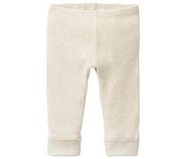 Edle Ripp Leggings beige melange 86/92