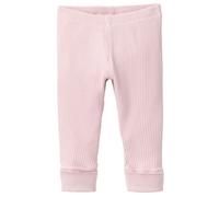 Edle Ripp Leggings rosa 62/68