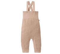 Edle Strick Latzhose beige meliert 74/80