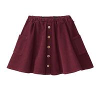 Edler Cord Faltenrock bordeaux 110/116