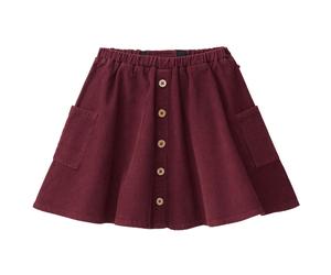 Edler Cord Faltenrock bordeaux 134/140