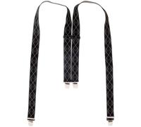 Edler Hosenträger in 3 Farben Quadrat grün, 120 cm