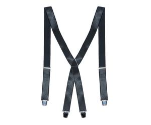 Edler Hosenträger mit glänzender Oberfläche dunkelgrau, 130 cm