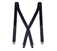 Edler Hosenträger mit glänzender Oberfläche marine, 130 cm