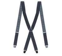 Edler Hosenträger mit Nadelstreifen Muster grau, 130 cm