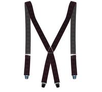 Edler Hosenträger mit Nadelstreifen Muster weinrot, 130 cm