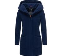 MARIKOO Damen Mantel Trenchcoat Wintermantel Übergangs Jacke Parka Lang B819