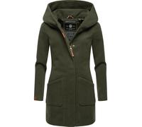 MARIKOO Damen Mantel Trenchcoat Wintermantel Übergangs Jacke Parka Lang B819