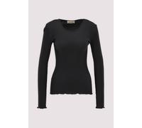 Edles Longsleeve mit Seidenanteil M/L Black