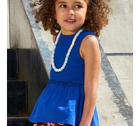 Edles Schößchen Rippe Top blau 122