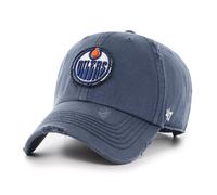 Edmonton Oilers '47 Weathered Clean Up NHL Cap Navy Blau - ONE SIZE