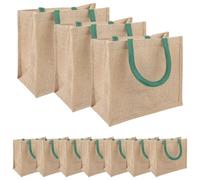 EDNRSOG Jute-Handtaschen 5 Natur 26 x 22 x 14 cm 100% Tossa-Jute