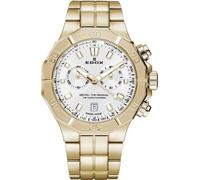 EDOX Herren Analog Quarz Uhr mit Edelstahl Armband mid-39648