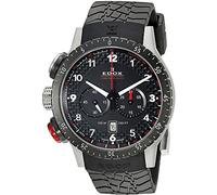 EDOX chronorally Herren Uhr analog Quarzwerk mit Silikon Armband 10305 3NR NR