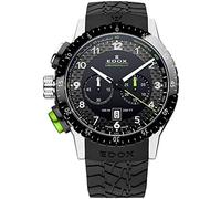EDOX chronorally Herren Uhr analog Schweizer Quarzwerk mit Kautschuk Armband 10305-3NV-NV