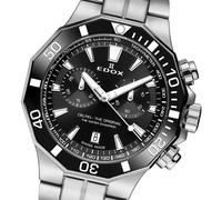 Edox Delfin | 10112-3NM-NIN | Chronograph Herren Uhr Ø 43 mm | Edelstahl Saphirglas 200m Swiss Made | NEU OVP Box Papiere 2 Jahre Garantie