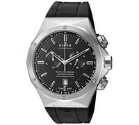 EDOX Herren analog Swiss Quartz Uhr mit Gummi Armband 10107 3CA NIN