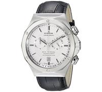 EDOX Herren-Armbanduhr 10107 3C AIN Delfin Analog-Anzeige Schweizer Quarz Schwarz, Schwarz, Riemen