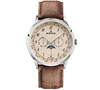 EDOX HerrenArmbanduhr Analog Quarz Leder 40101-3C-BEBN